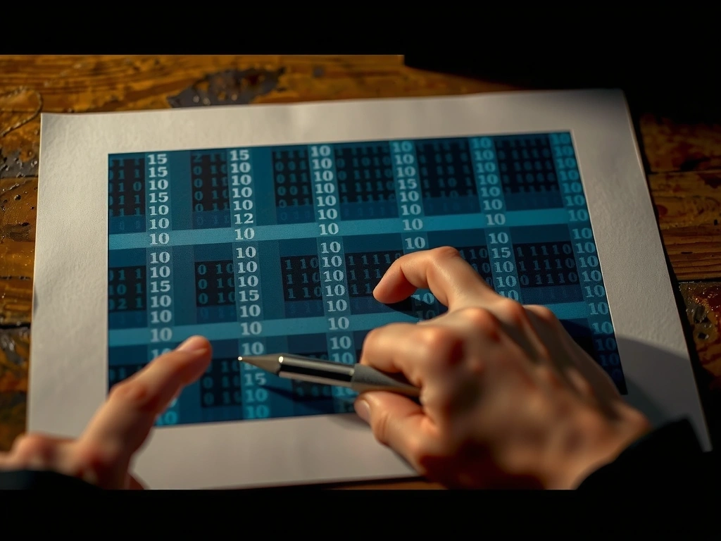 Patrones digitales sobre textura de papel